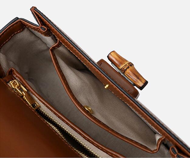 Vintage cow leather saddle bag
