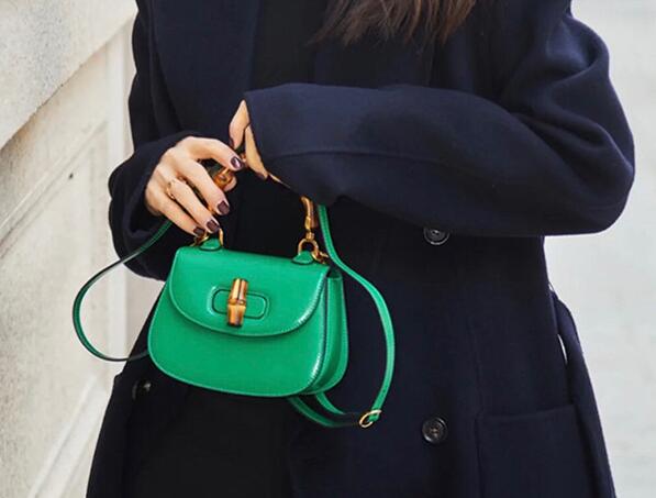 Vintage cow leather saddle bag