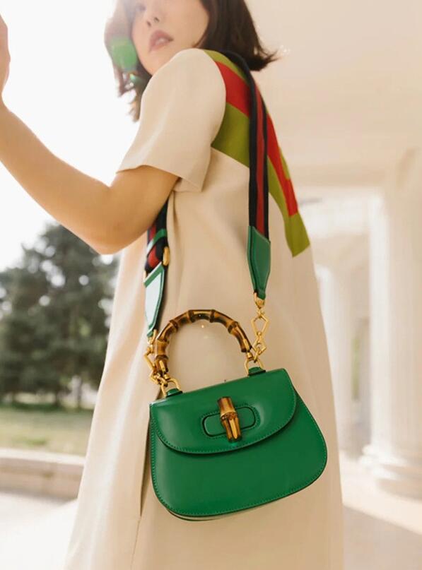 Vintage cow leather saddle bag
